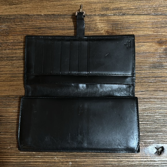 Gucci black long wallet, see photos for condition - Picture 2 of 13